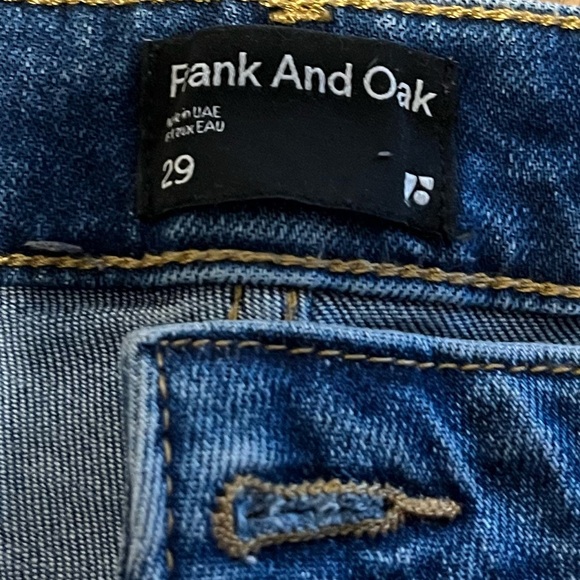 Frank And Oak Blue High-Rise Skinny Jeans – Size 29 - Picture 3 of 11